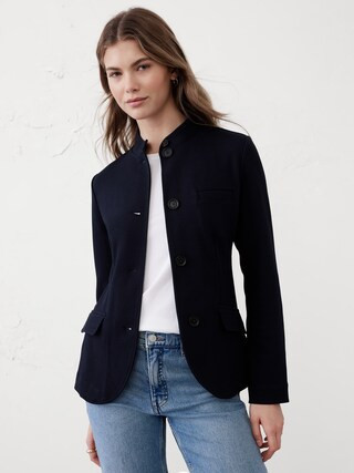 Knit Pique Blazer | Banana Republic Factory