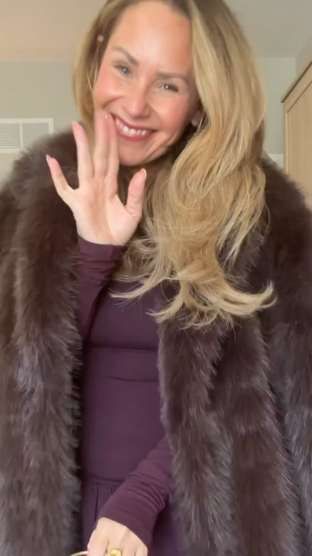 Winter dresses are back thanks to these fleece-lined tights ❄️
They look like sheer tights but feel warm like leggings — perfect for styling dresses in cold weather. Linking my favorite fleece-lined tights + this winter-ready dress 🤍

fleece lined tights, winter dress outfit, cold weather outfit, dress with tights