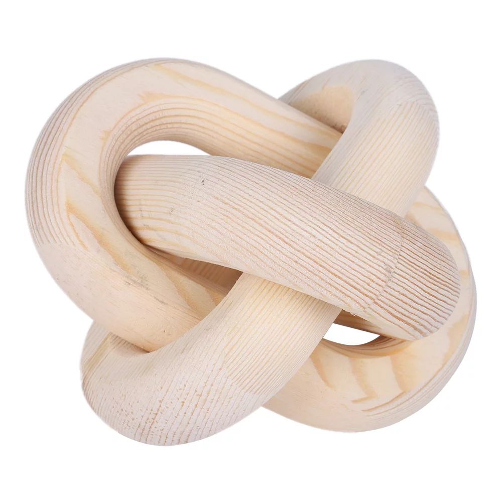 Handmade Wood Chain 3 Link Decor. Chain Knot Hand Carved Pine Wood Chain Decor ,Wooden Rustic Cha... | Walmart (US)