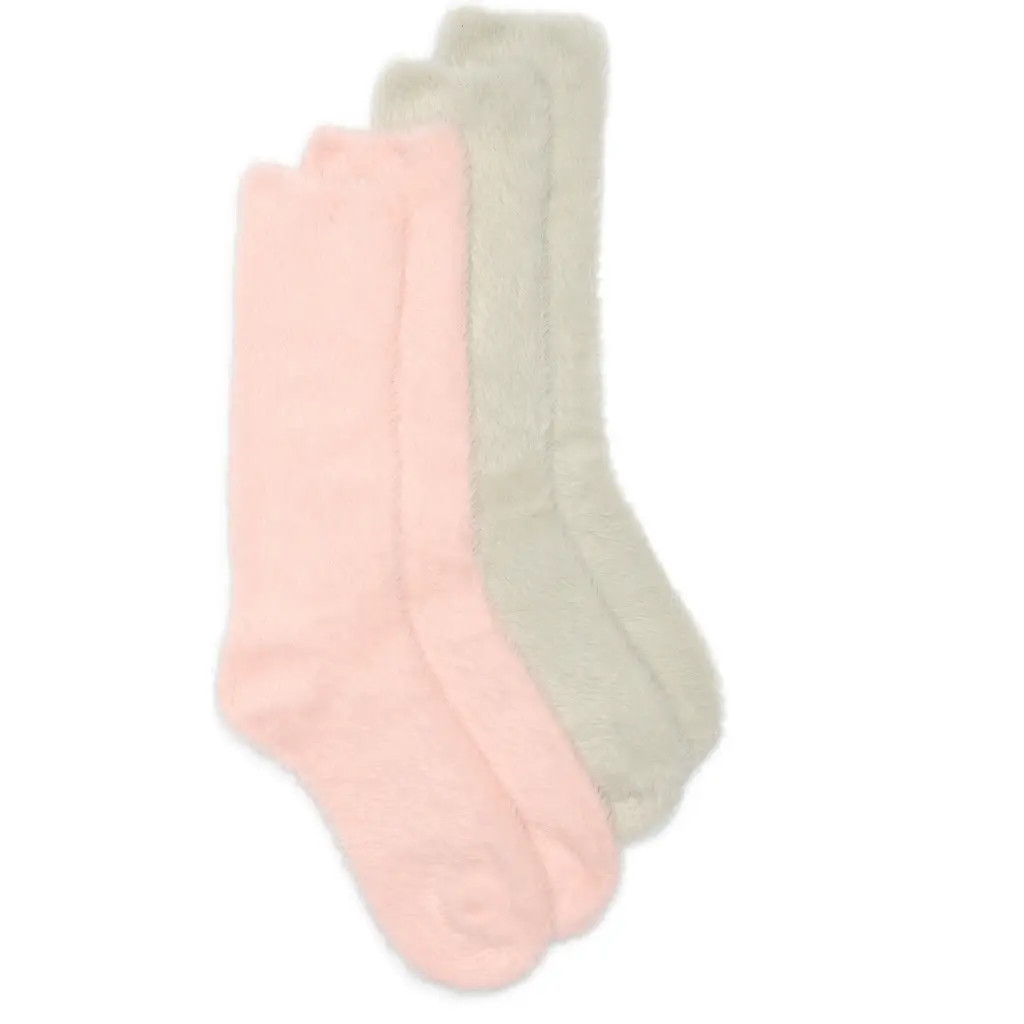 Honeydew Cloud Heaven 2-Pack Crew Socks in Snowy Blush at Nordstrom | Nordstrom