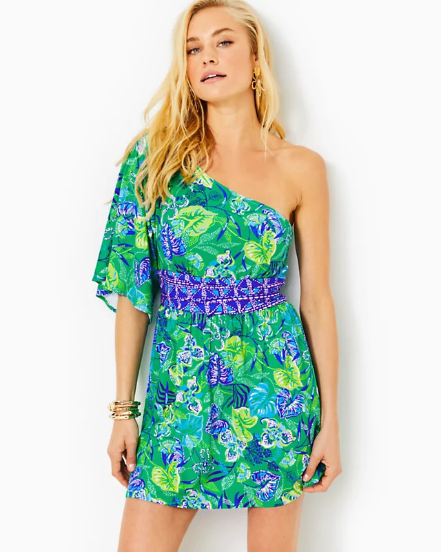 Niki One-Shoulder Romper | Lilly Pulitzer
