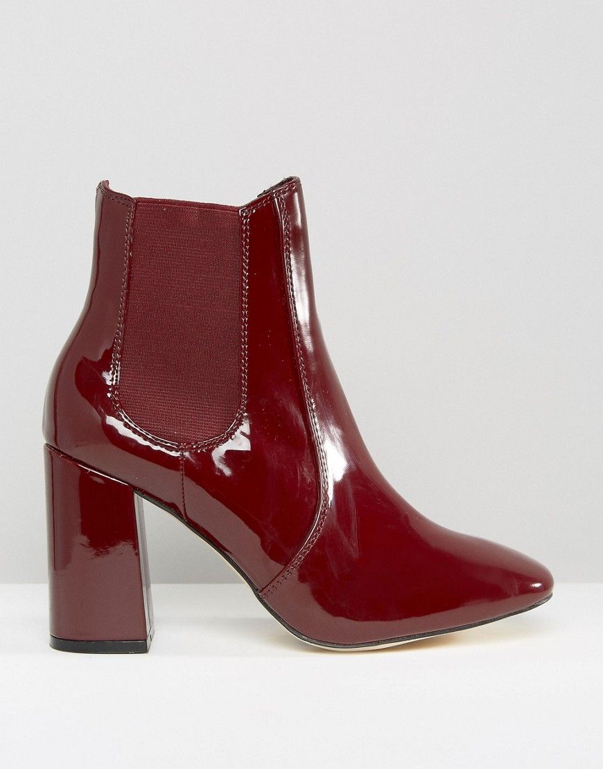 New Look Chelsea High Patent Boots | ASOS UK