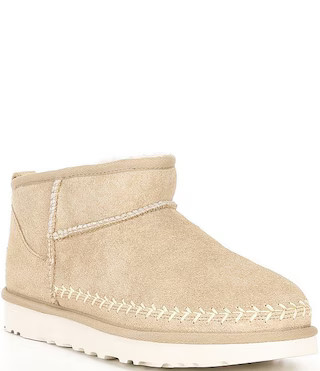 Classic Ultra Mini Biarritz Suede Booties | Dillard's