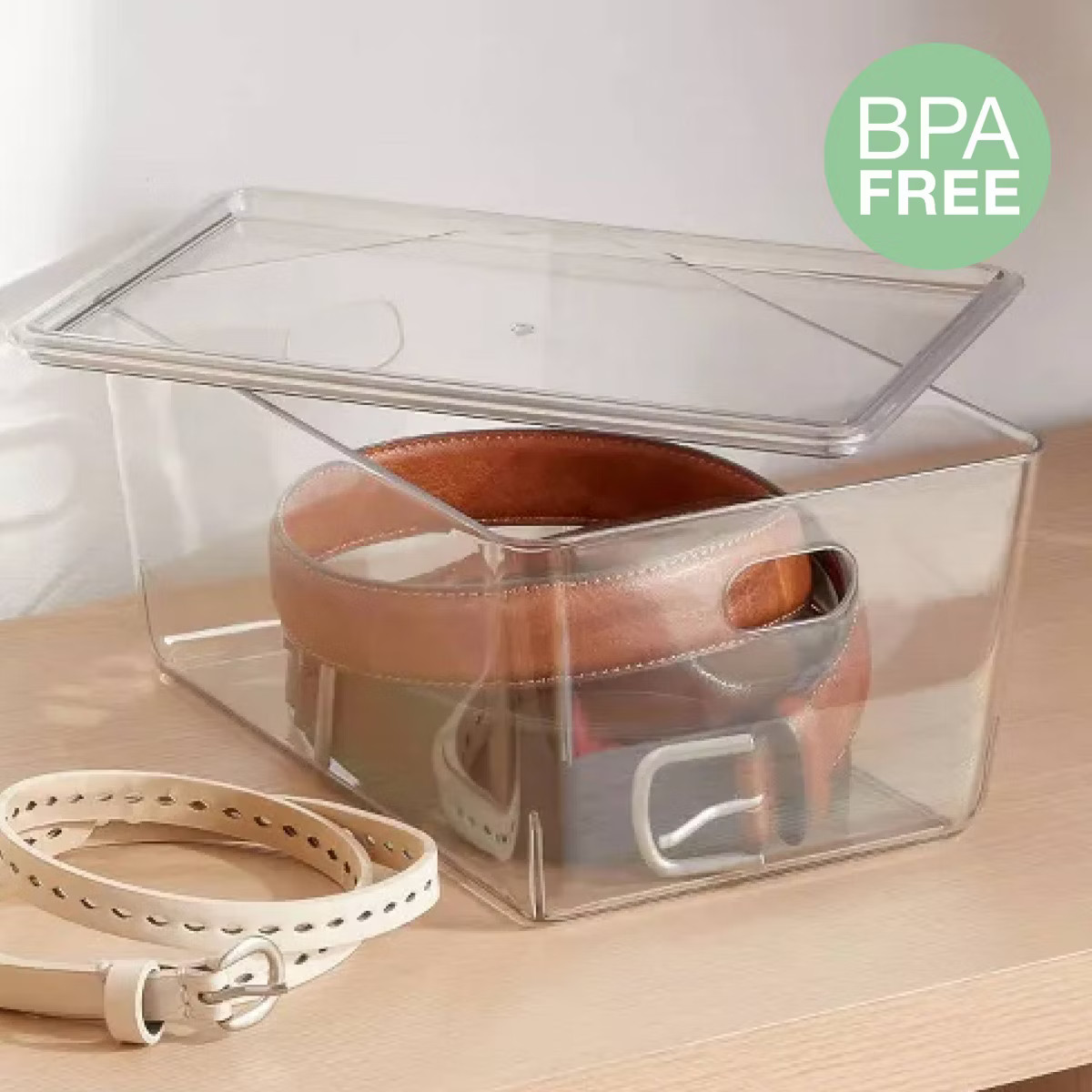 4L Stacking Clear Bin with Lid - Brightroom™: PET, Lidded, Stackable, BPA-Free, Universal Stora... | Target