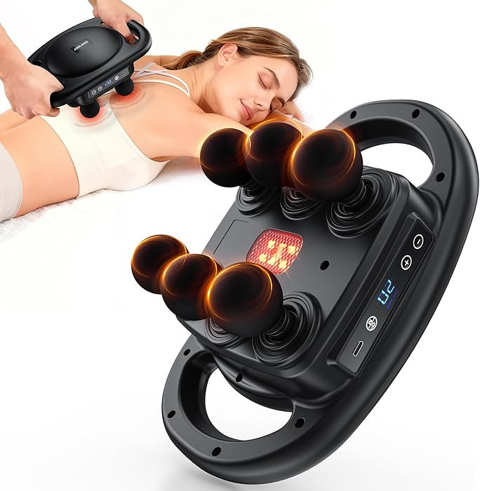 AERLANG Massage Gun Deep Tissue Muscle Massager,Back Massager for Pain Relief,Percussion 6 Heads ... | Amazon (US)