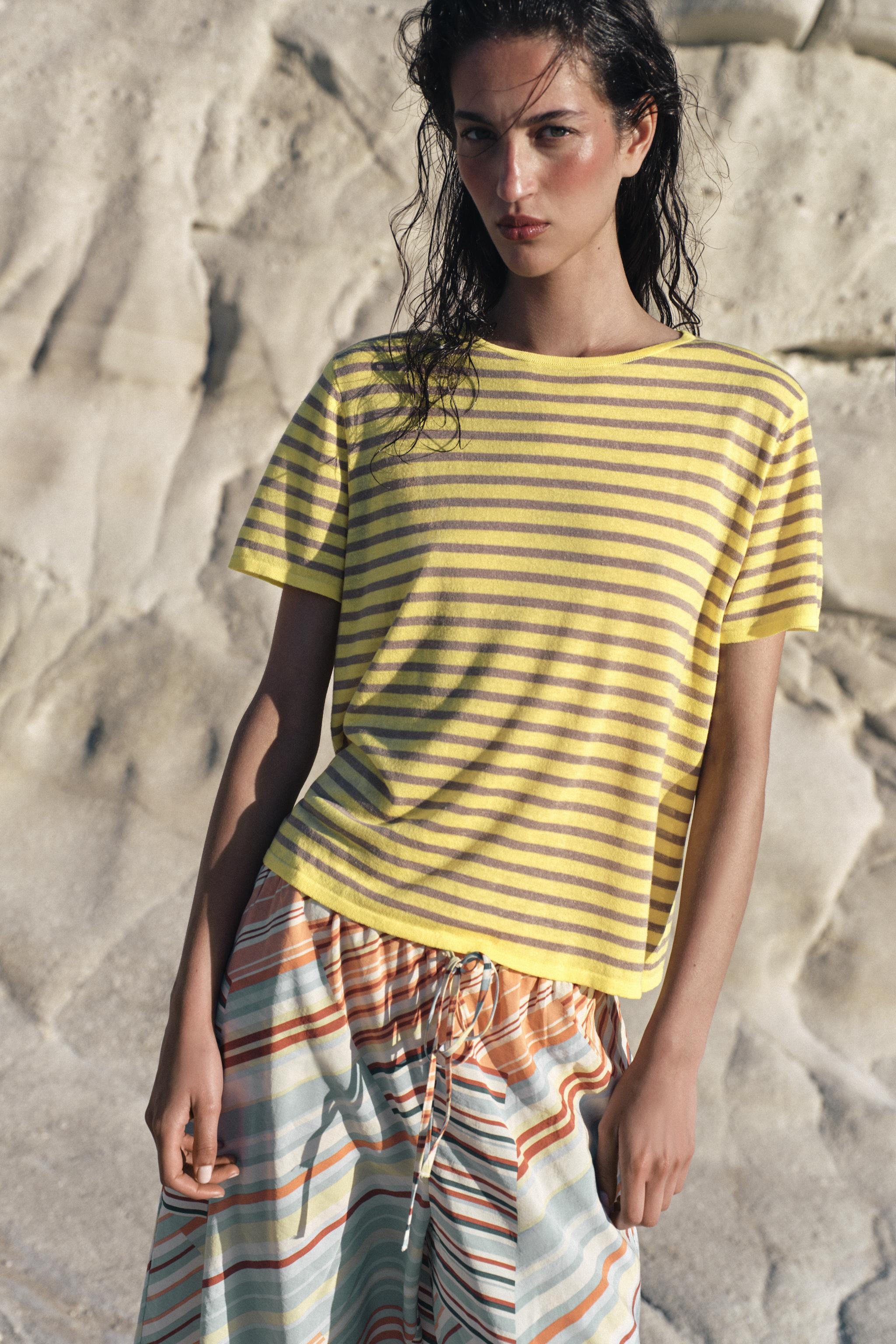 STRIPED KNIT TOP | Zara US