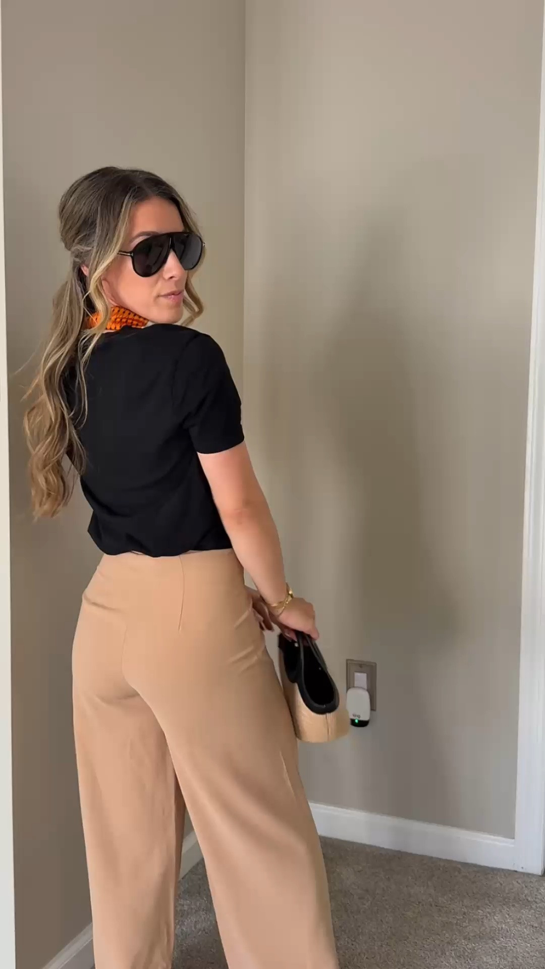 Minimal layers, structured neutrals, and a silk scarf moment 🎞️ effortless pieces that make everyday dressing feel elevated. The Everlane black tee and netted flats are on constant repeat.

Fit; Tee #everlane size xs
Mesh flats #marcfisher size 6 (half size down)
Accessories linked 🤍

Everlane black cotton tee, beige tailored pants outfit, silk scarf styling ideas, Marc Fisher netted flats, elevated basics outfit, chic neutral outfit, effortless everyday style, minimalist fashion inspo, Parisian inspired outfit, classy casual style, capsule wardrobe staples, lightweight summer outfit, elegant neutral fashion, timeless outfit ideas, woven mesh flats outfit, understated luxury style, structured casual look, simple chic outfit inspiration, neutral aesthetic fashion, polished everyday outfit

#LTKootd #LTKPetite #LTKgrwm