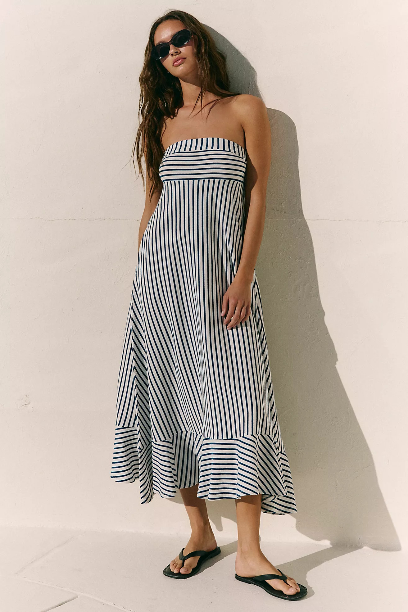 Sadie Striped Midi Dress | Free People (Global - UK&FR Excluded)