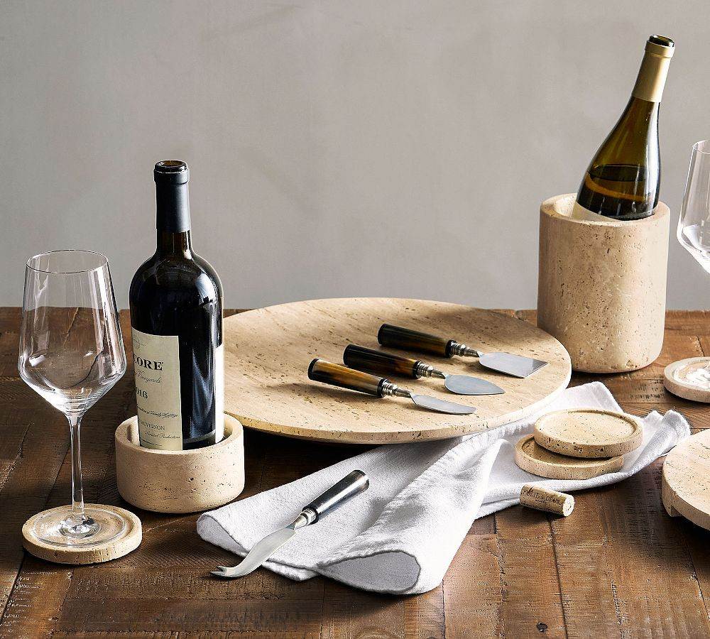 Travertine Marble Serveware Collection | Pottery Barn (US)
