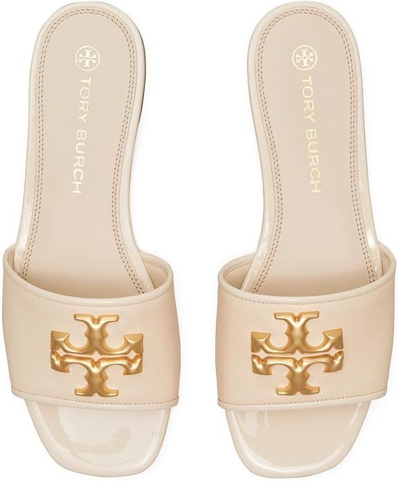 Tory Burch Women's New Cream Eleanor Slides Shoes Sandals Flats | Amazon (US)