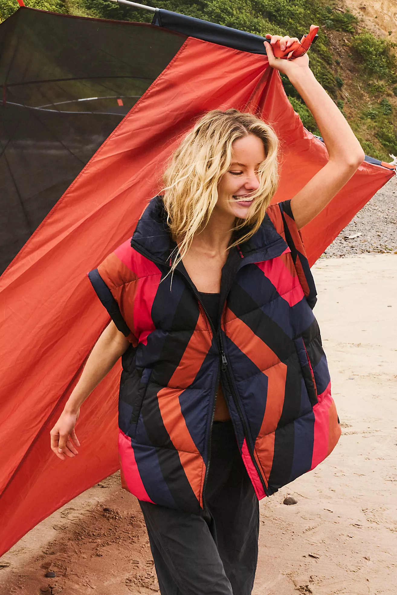 In A Bubble Printed Puffer Vest | Free People (Global - UK&FR Excluded)