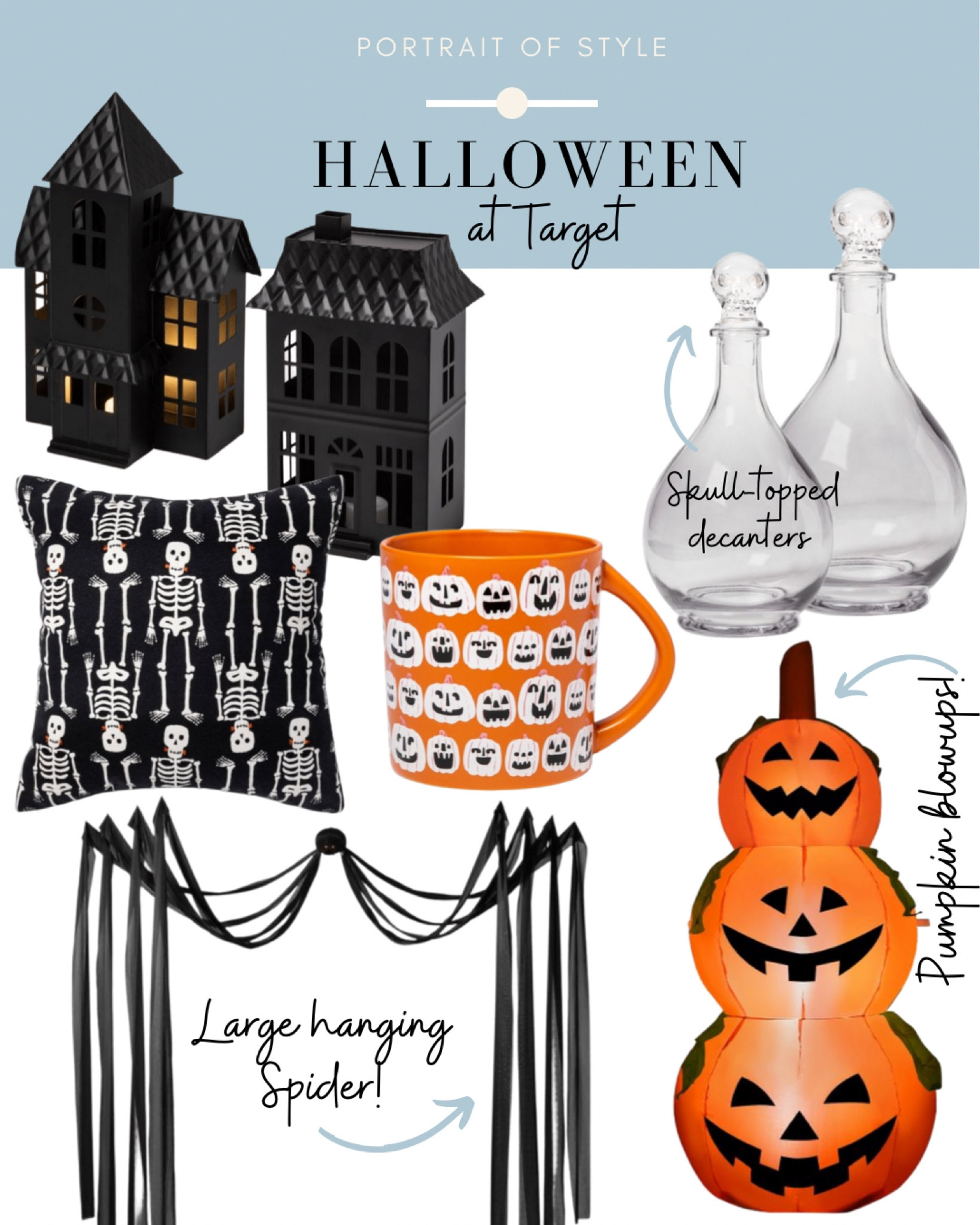 This hanging spider would be awesome for a Halloween party! Isn’t this jack-o-lantern mug cute?
#halloweendecor #halloween #targetdecor #targethalloween #pumpkinmug #spider #decanter #pumpkinblowup #pumpkindecor

#LTKSeasonal #LTKunder50 #LTKHalloween