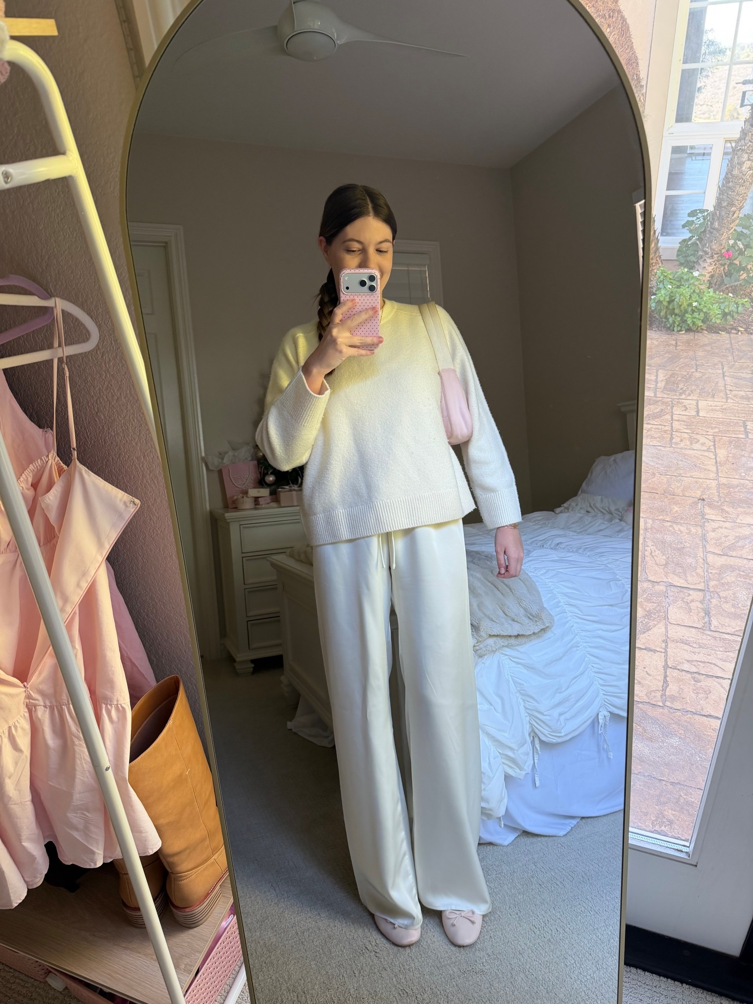 Casual holiday ootd - wearing my favorite sweater from Abercrombie 

Pants are from Peppermayo but linking some similar options below 

#LTKootd #LTKSeasonal #LTKFindsUnder100