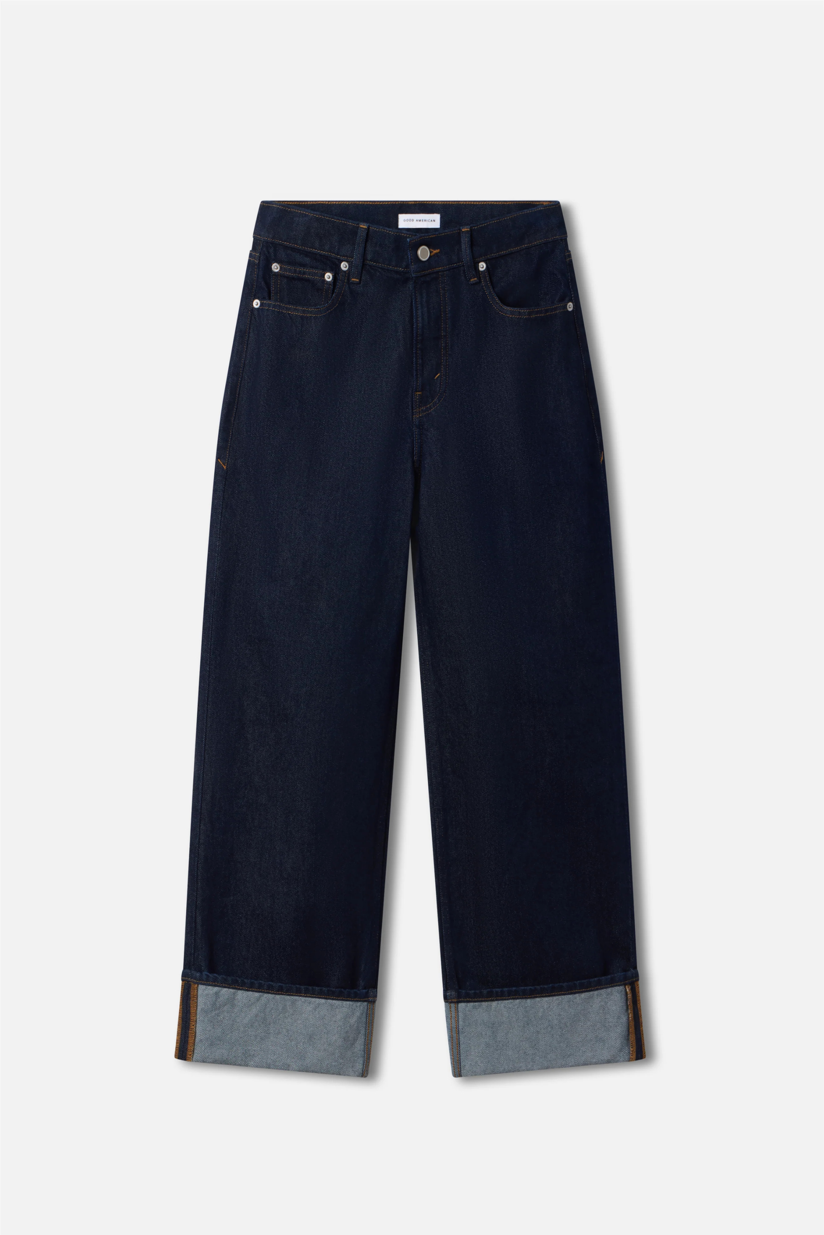 GOOD LOW RISE BAGGY CUFFED JEANS | INDIGO1006 - GOOD AMERICAN | Good American