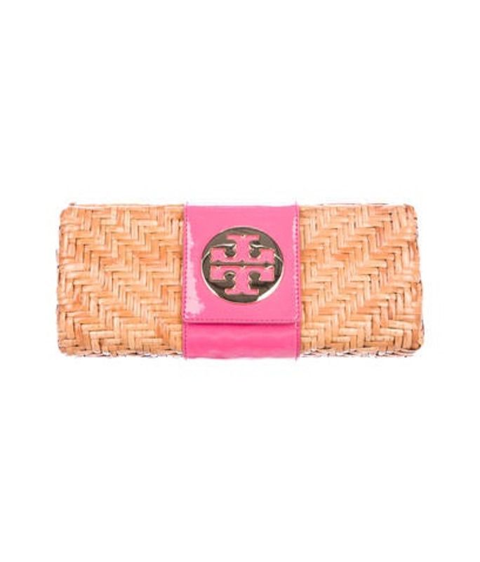 Tory Burch Vivian Rattan Clutch Tan Tory Burch Vivian Rattan Clutch | The RealReal