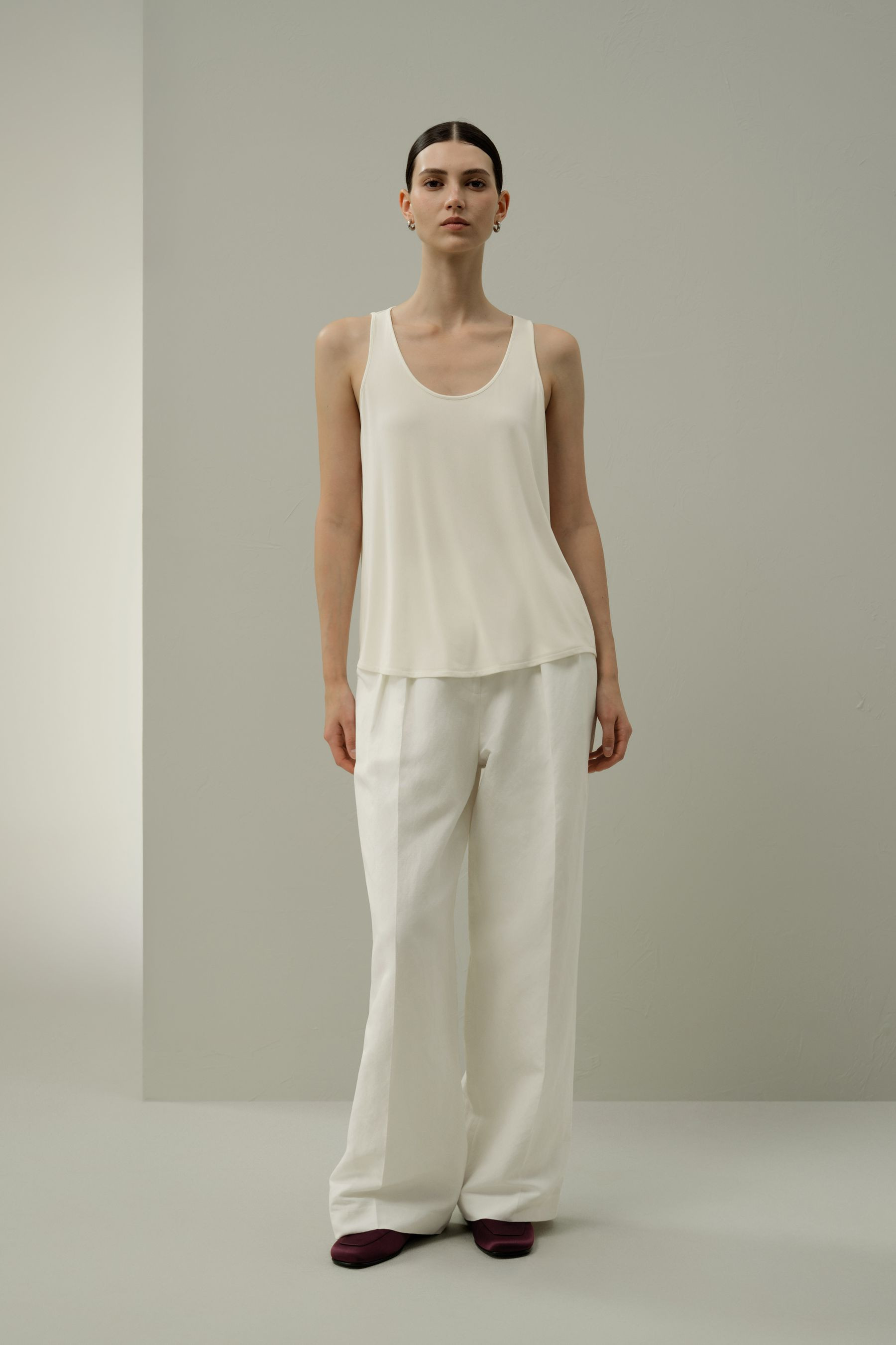 Silk Breeze Jersey Scoop Tank Top | LILYSILK