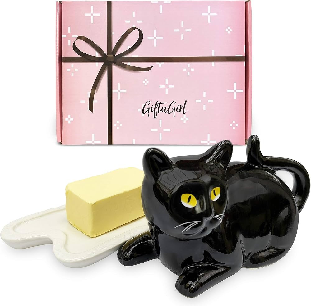 GIFTAGIRL Black Cat Gifts for Women - Classy Black Cat Decor or Black Cat Themed Gifts for Women ... | Amazon (US)