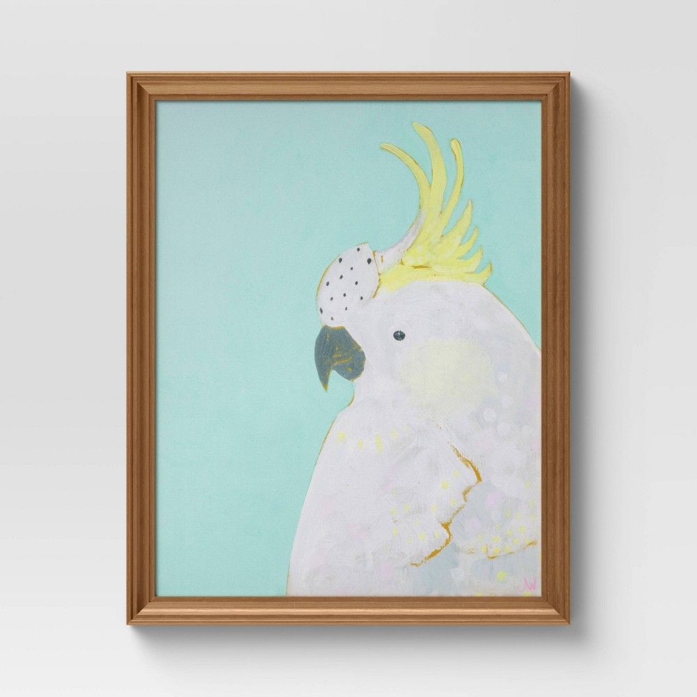 30"" x 24"" Parrot Framed Wall Canvas - Threshold | Target