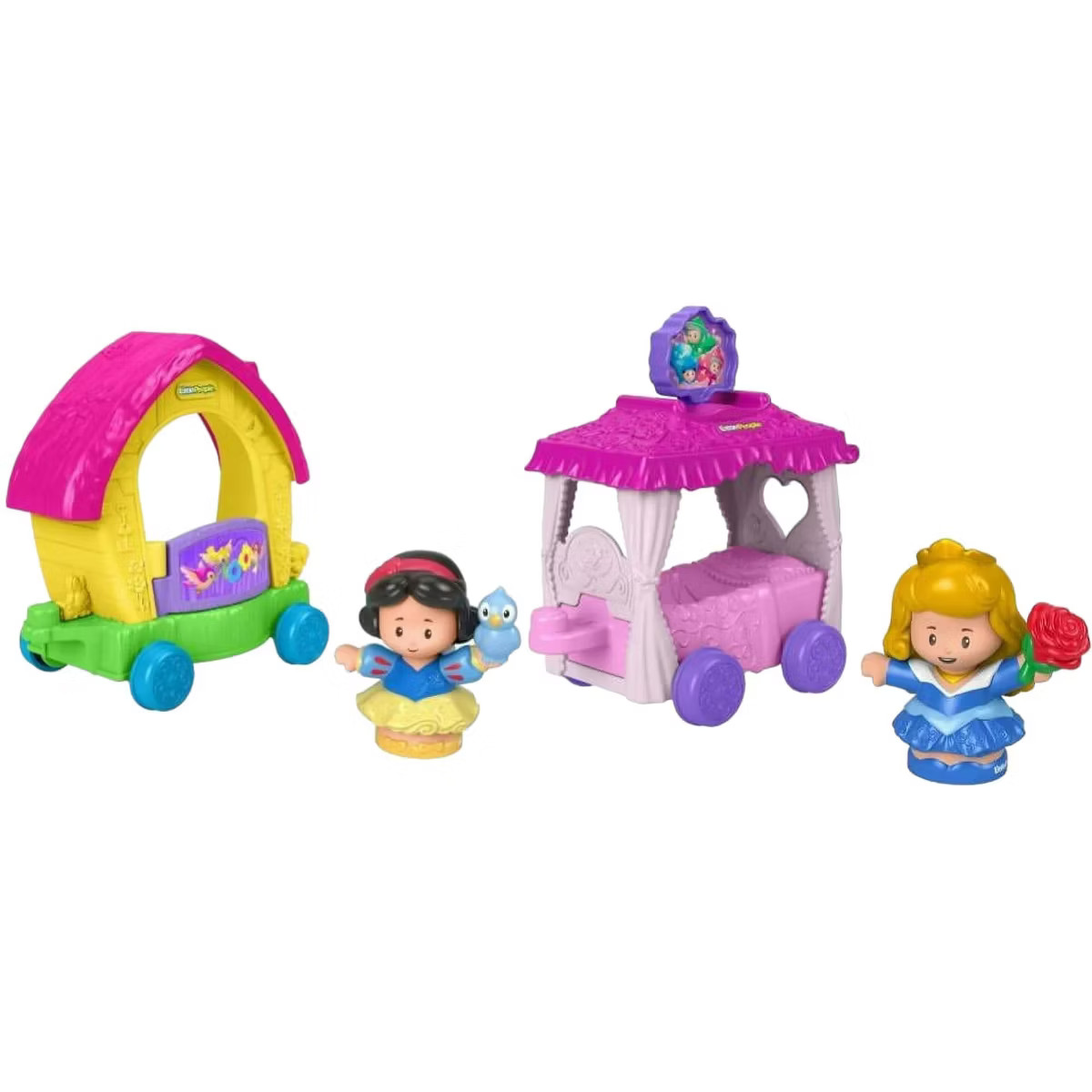 Fisher-Price Little People Disney Princess Parade Floats - Sleeping Beauty and Snow White | Target