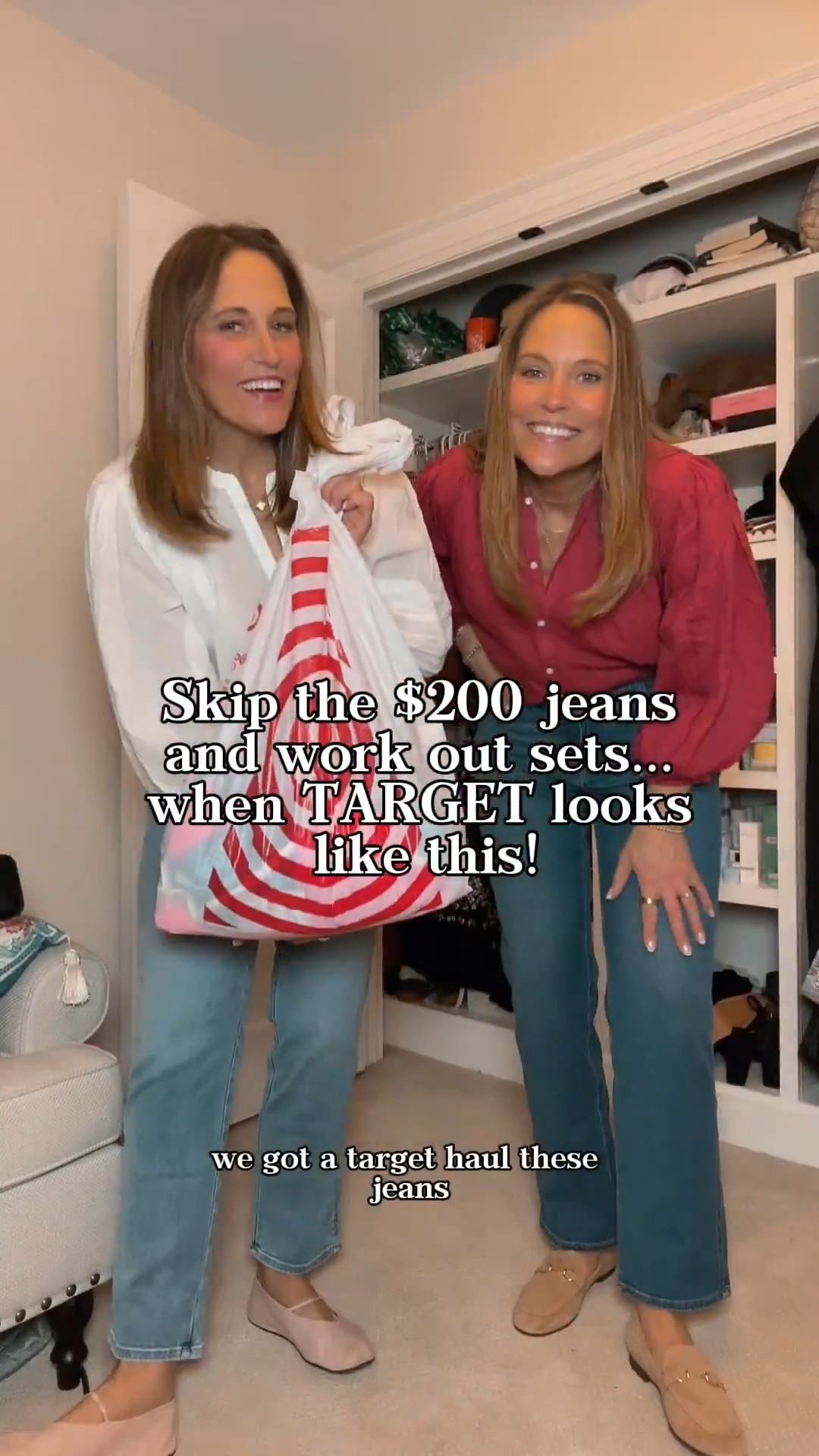 Skip the $200 jeans and work out sets because Target has new arrivals that look amazing! Tegan is wearing a size 12 jeans, medium top, and large exercise out. Tiffany is wearing 10 jeans, med top and size medium workout set.

#LTKMidsize #LTKSeasonal #LTKOver40