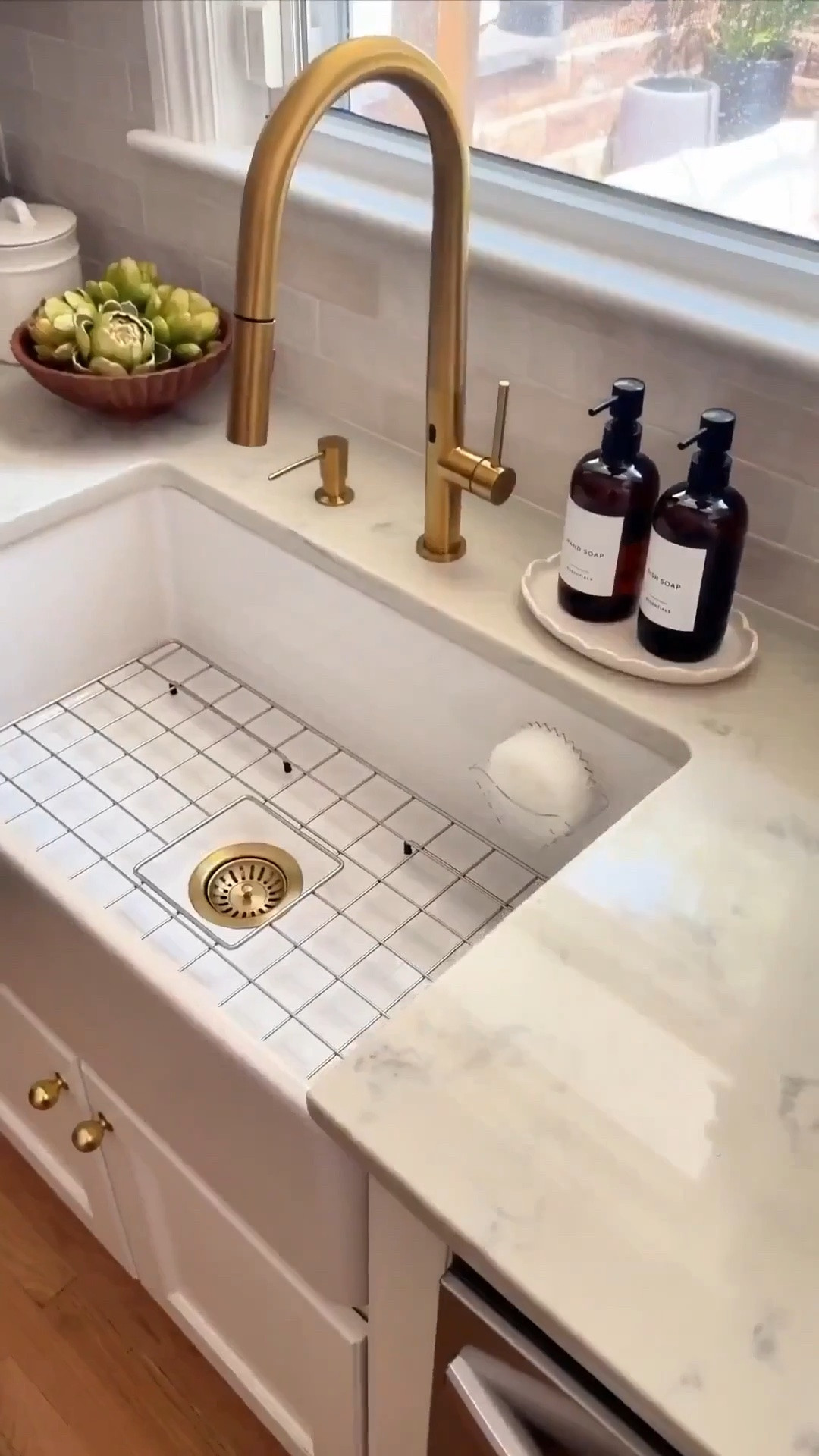 It’s amazing what a few little details can do. 🤎✨

This kitchen sink area used to be one of those spaces I didn’t think much about, but adding a pretty soap dispenser, a simple tray, and a few everyday essentials made it feel so much more put together.

I love these easy little updates that make a space feel more organized and intentional without changing the whole room. Sometimes the smallest details really do make the biggest difference. 🌿

#LTKHome #LTKSeasonal #LTKmomlife