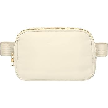 Belt Bag for Women Men Crossbody Fanny Pack Bum Hip Waist Bags Adjustable Standard Strap Khaki | Amazon (US)