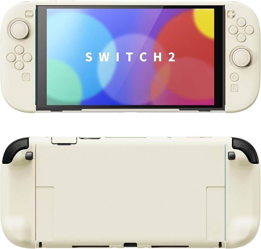 PlayVital Hard Case for Nintendo Switch 2 with Stand & Thumb Grips | Split Design | Solid Color S... | Amazon (US)