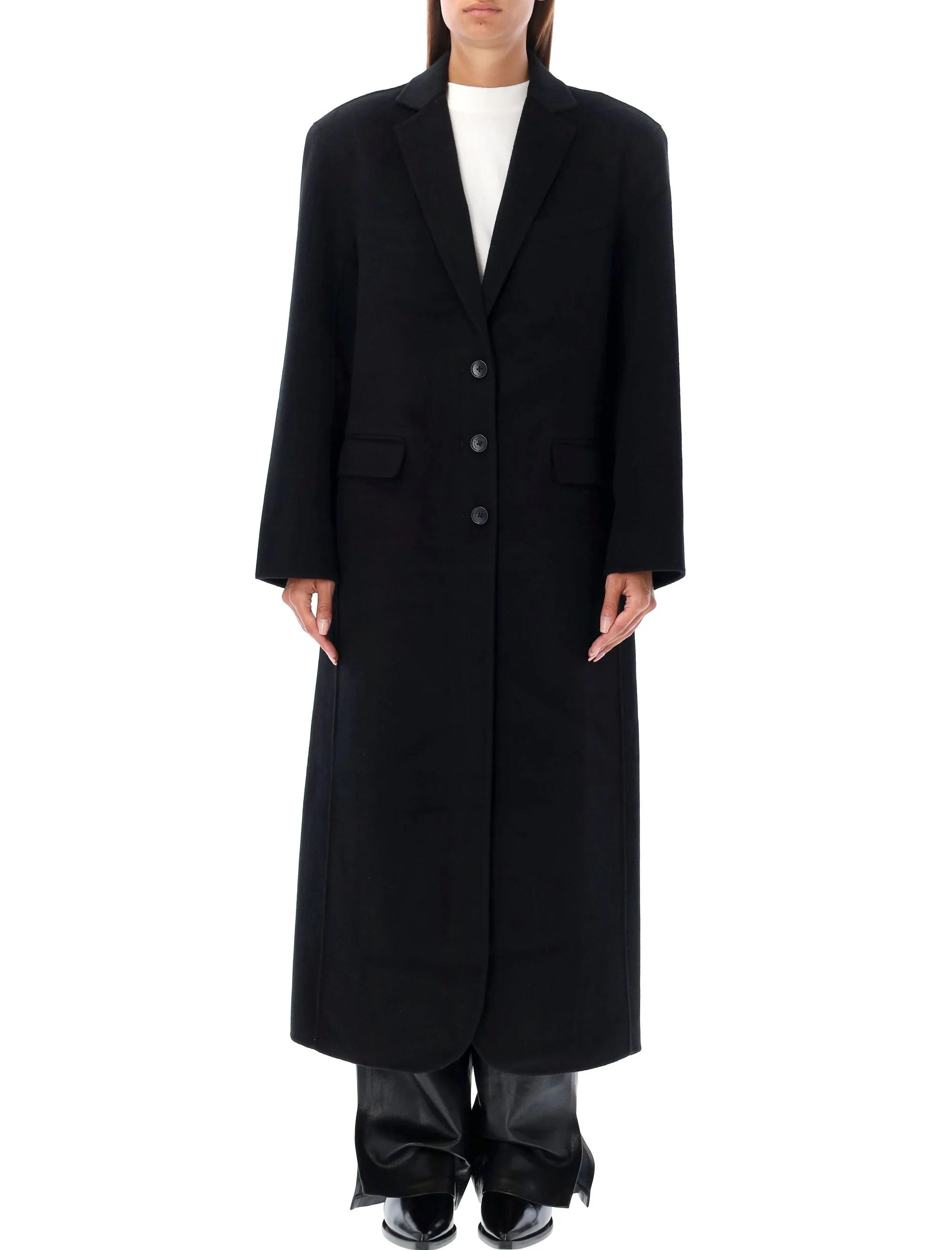 Anine Bing Women's Quinn Coat in Black | Size Small | 24AA014163000 Color BLACK | LOZURI