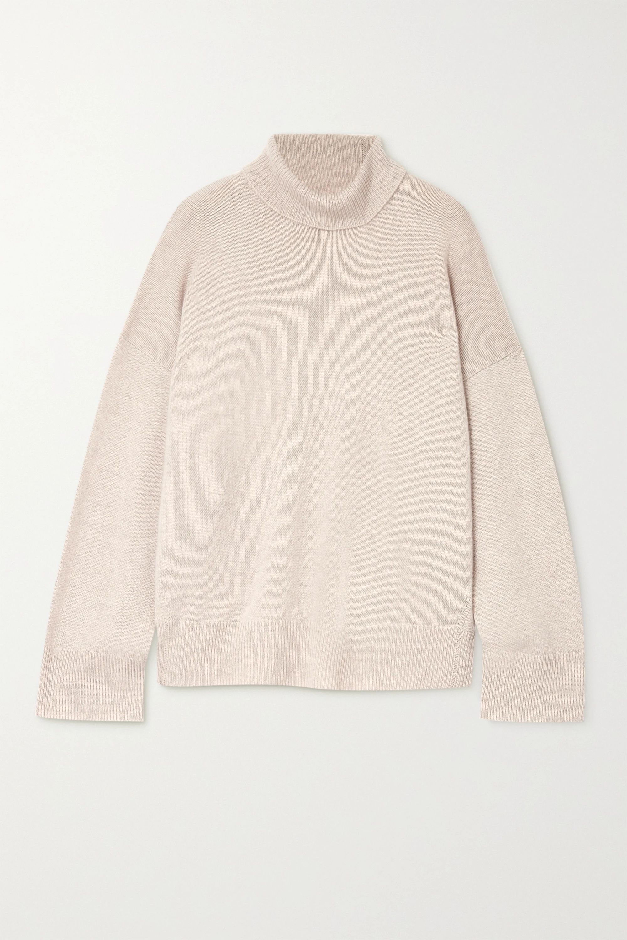 Beige Suede oversized cashmere turtleneck sweater | Le Kasha | NET-A-PORTER | NET-A-PORTER (US)