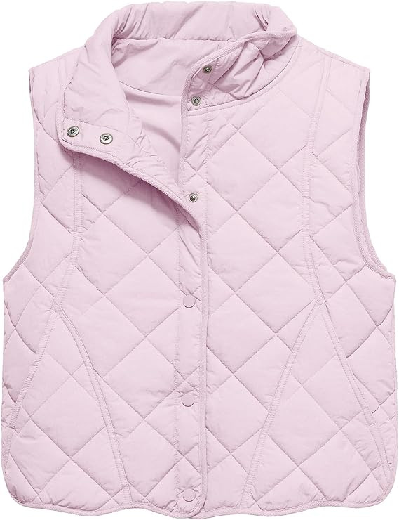 Gacaky Women's Puffer Vest Sleeveless Button Down Outerwear Warm Quilted Lightweight Down Winter ... | Amazon (US)