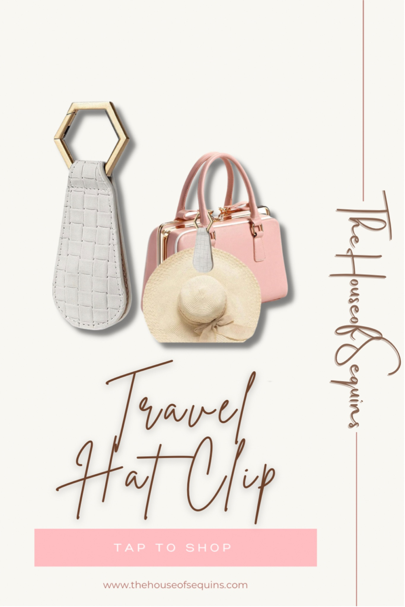 Travel hat clip. Amazon finds, Walmart finds. #thehouseofsequins #houseofsequins #tiktok #reels #deals #travel #travelhacks #lifehacks #vacation #airport  