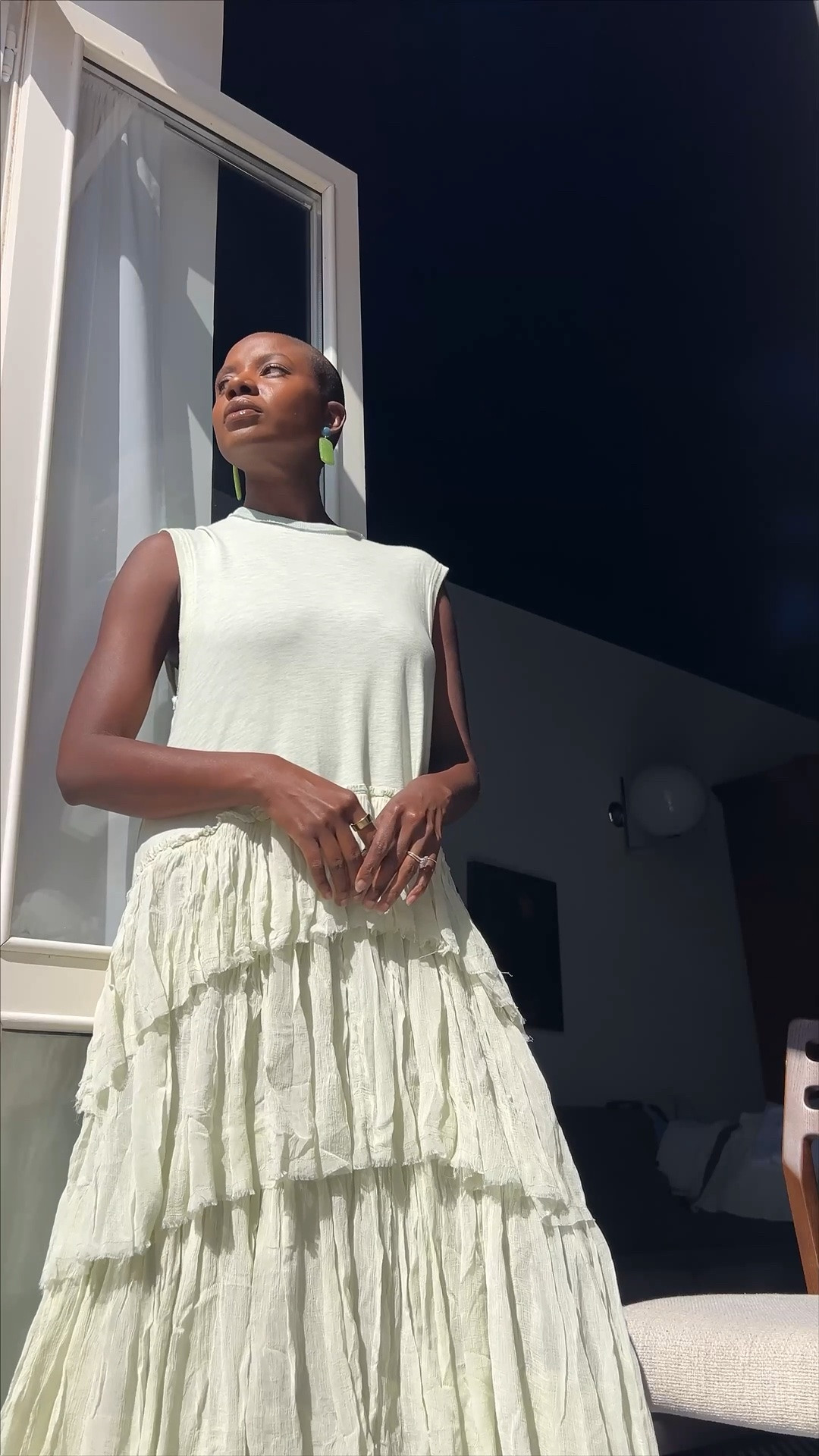 Perfect vacation dress! Soft cotton top with tiered drop waist maxi dress in soft green.

#LTKdayinmylife #LTKgrwm #LTKootd