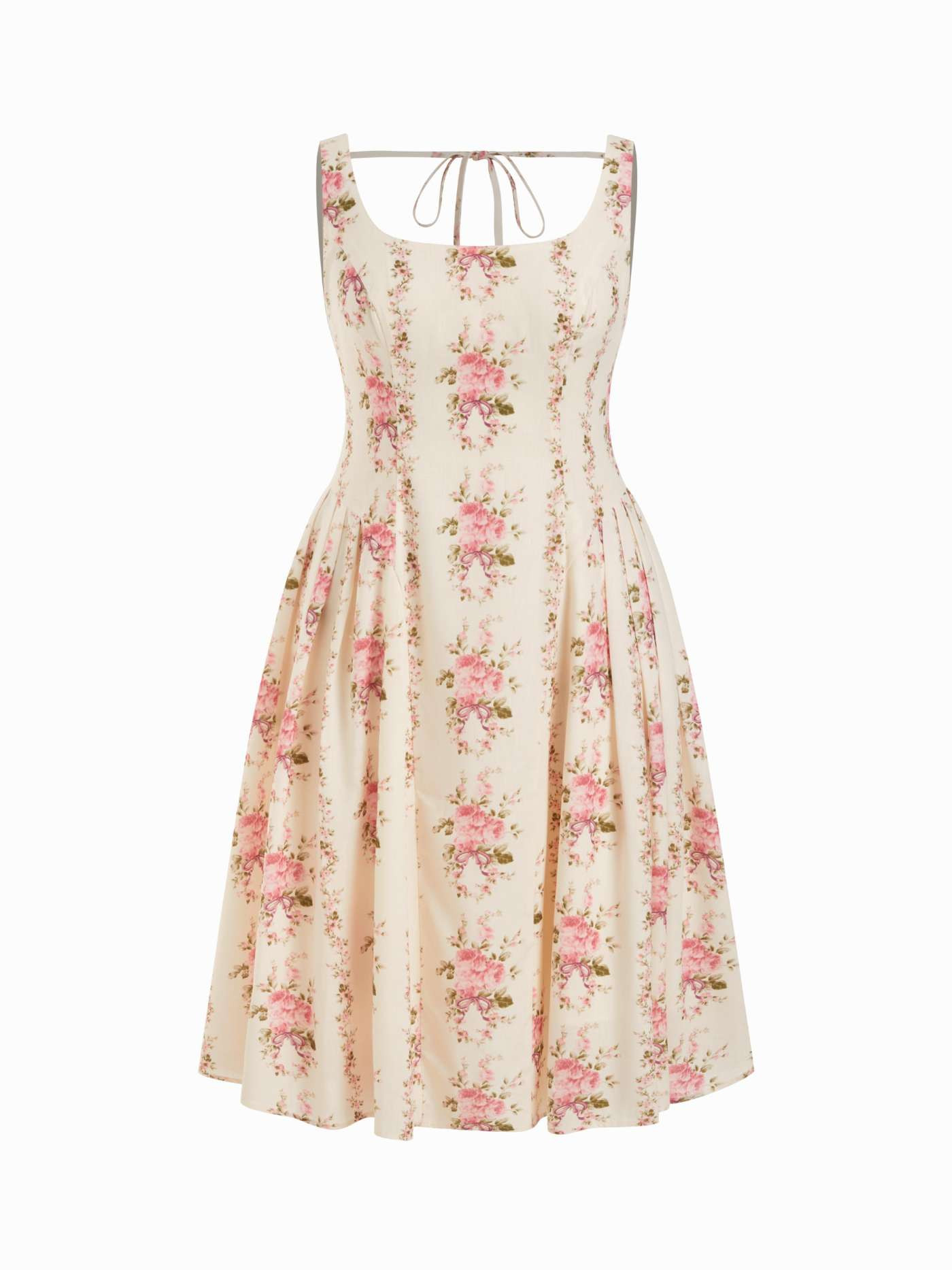 Floral Square Neck Flared Maxi Dress Curve & Plus | Cider