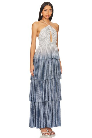Line & Dot Oracle Maxi Dress in Denim from Revolve.com | Revolve Clothing (Global)