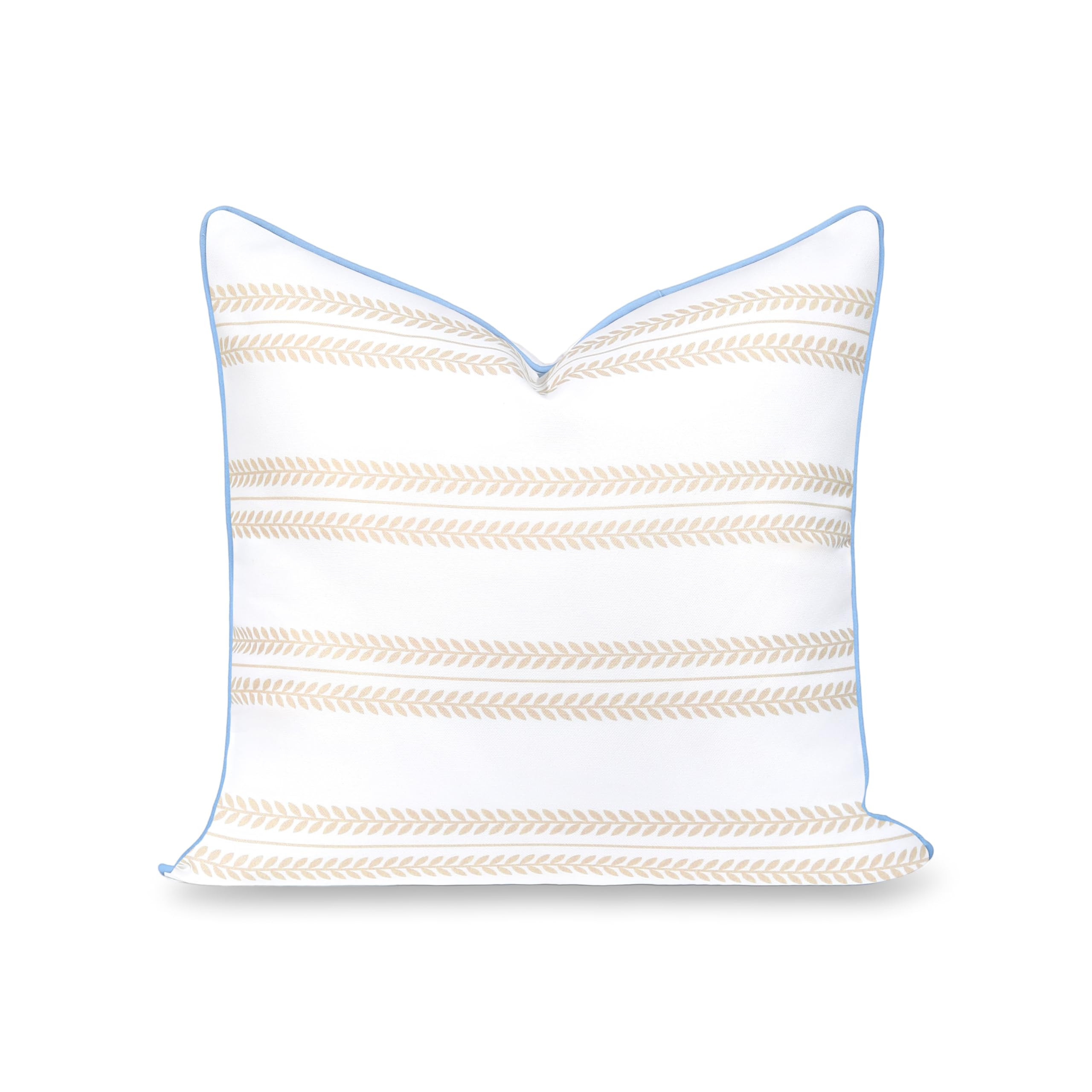 Hofdeco Premium Coastal Hampton Patio Indoor Outdoor Throw Pillow Cover Only, 22"x22" Water Repel... | Amazon (US)