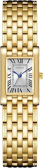 CIVO Damenuhr Gold Silber Eckig Armbanduhr Damen Edelstahl Klein Zifferblatt Uhren Vintage Römis... | Amazon (DE)