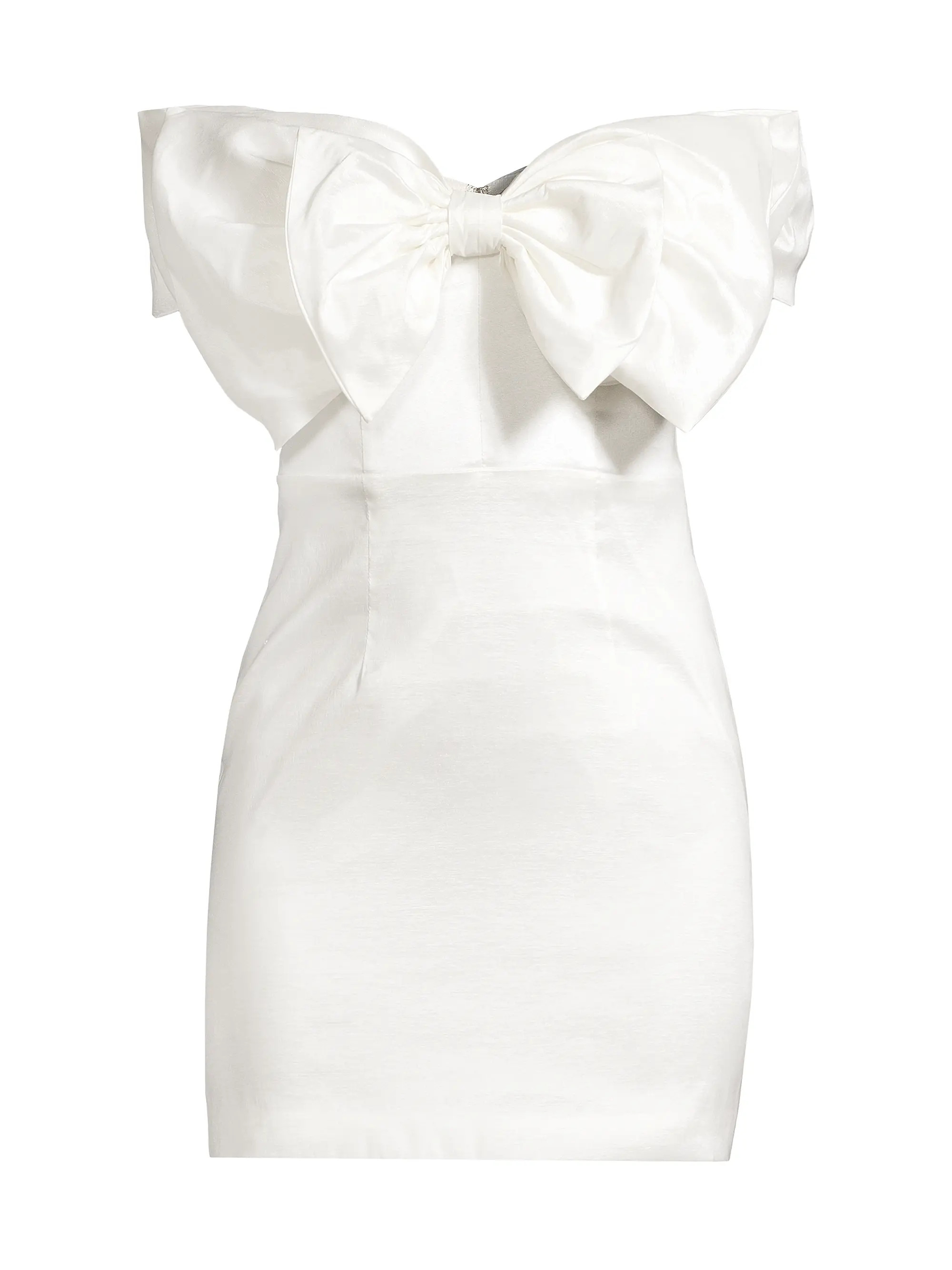 Bow Off-the-Shoulder Minidress | Saks Fifth Avenue