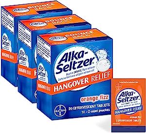 Alka-Seltzer Hangover Relief Tablets | Fast Relief Starts In About 15 Minutes for Headaches, Body... | Amazon (US)