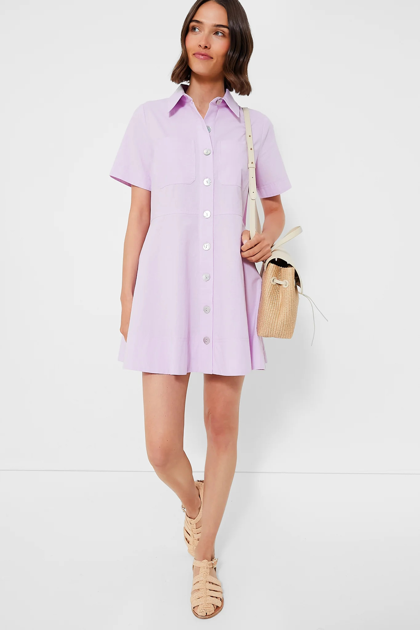 Lilac Meryl Shirt Dress | Tuckernuck (US)