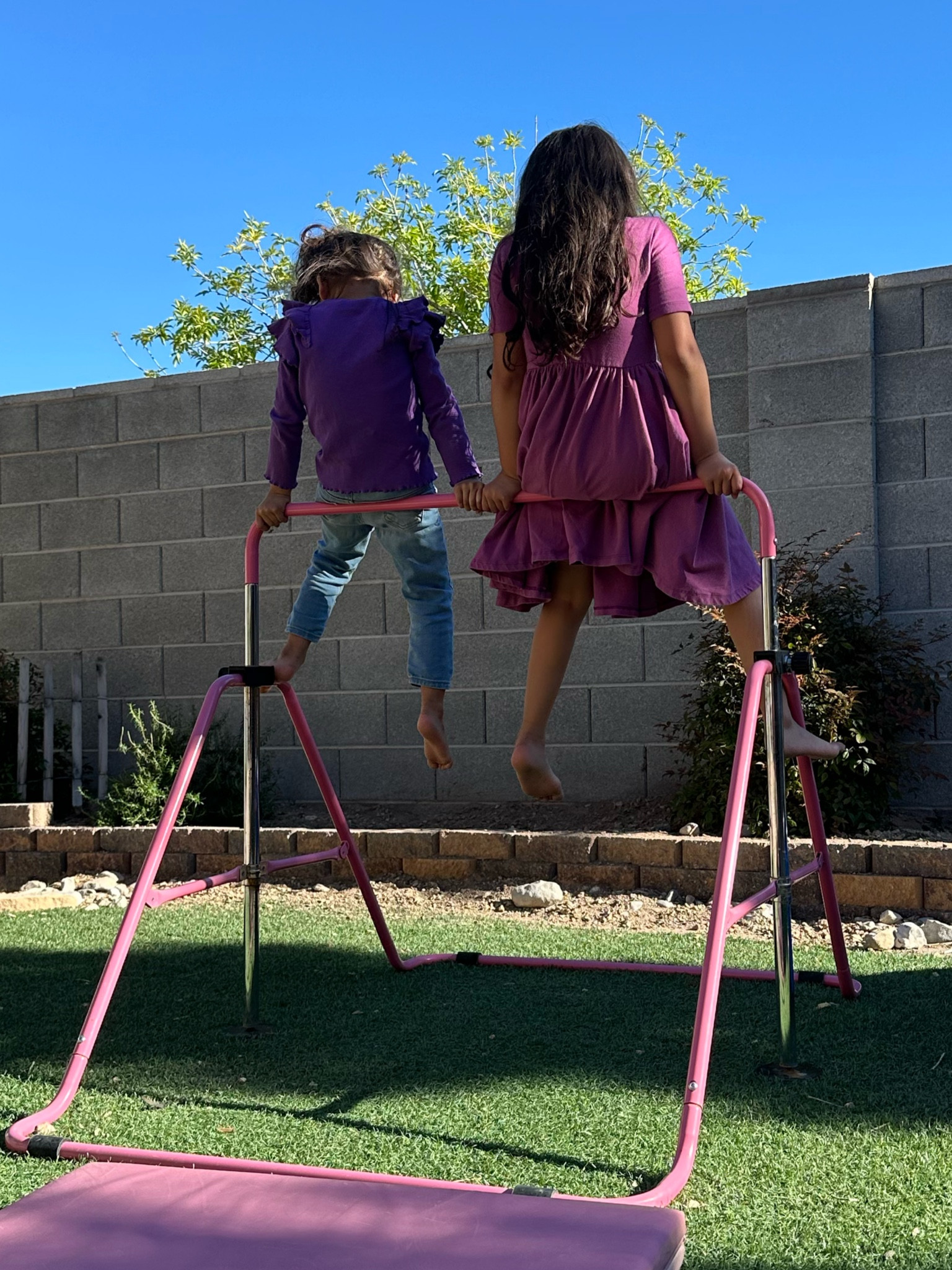 Gymnastics at home! My girls LOVE large motor activities at home and having the right equipment has helped maintain our living room furniture lol  

#LTKFamily #LTKKids #LTKSeasonal