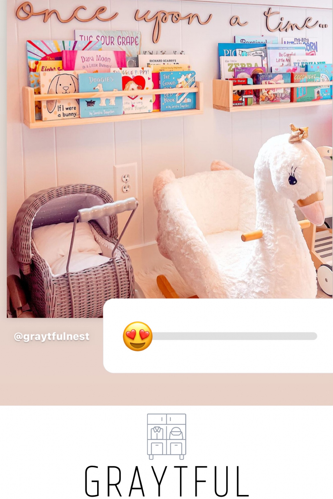 Custom sign design and book shelf for this organized reading corner. 

#LTKkids #LTKstyletip #LTKhome