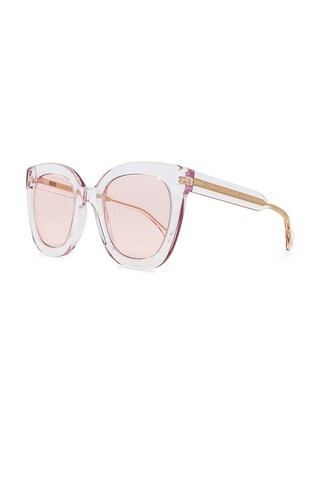 Gucci Round Square in Transparent Light Pink & Pink from Revolve.com | Revolve Clothing (Global)