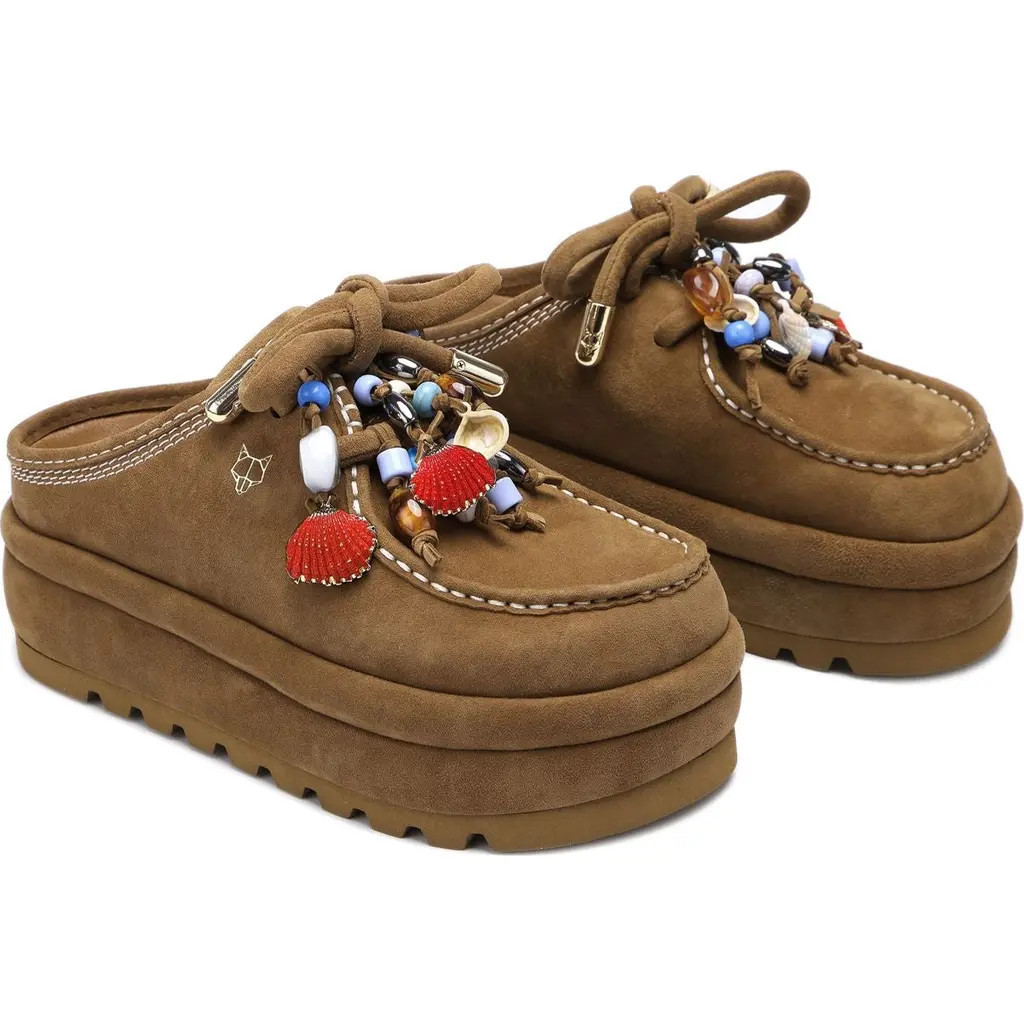 Naked Wolfe Cord Pebble Leather Slipper in Black at Nordstrom, Size 10 | Nordstrom