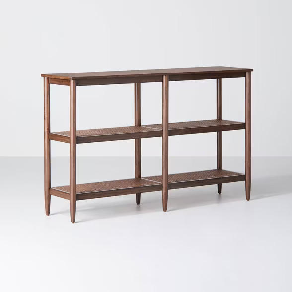Target/Furniture/Home Office Furniture/Bookshelves & Bookcases‎Wood & Cane 3-Shelf Console Book... | Target