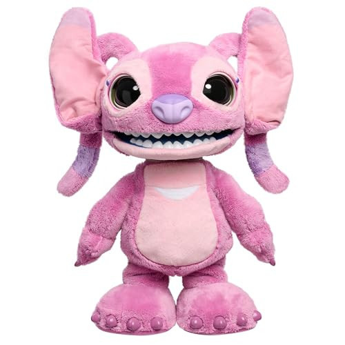 Disney Stitch Ultimate Angel Interactive 17" Plush Toy, 100+ Sounds & Reactions, Moves Like a Real-Life Angel, Toy for Fans, Girls, Kids, 3 and Up by Just Play | Amazon (US)