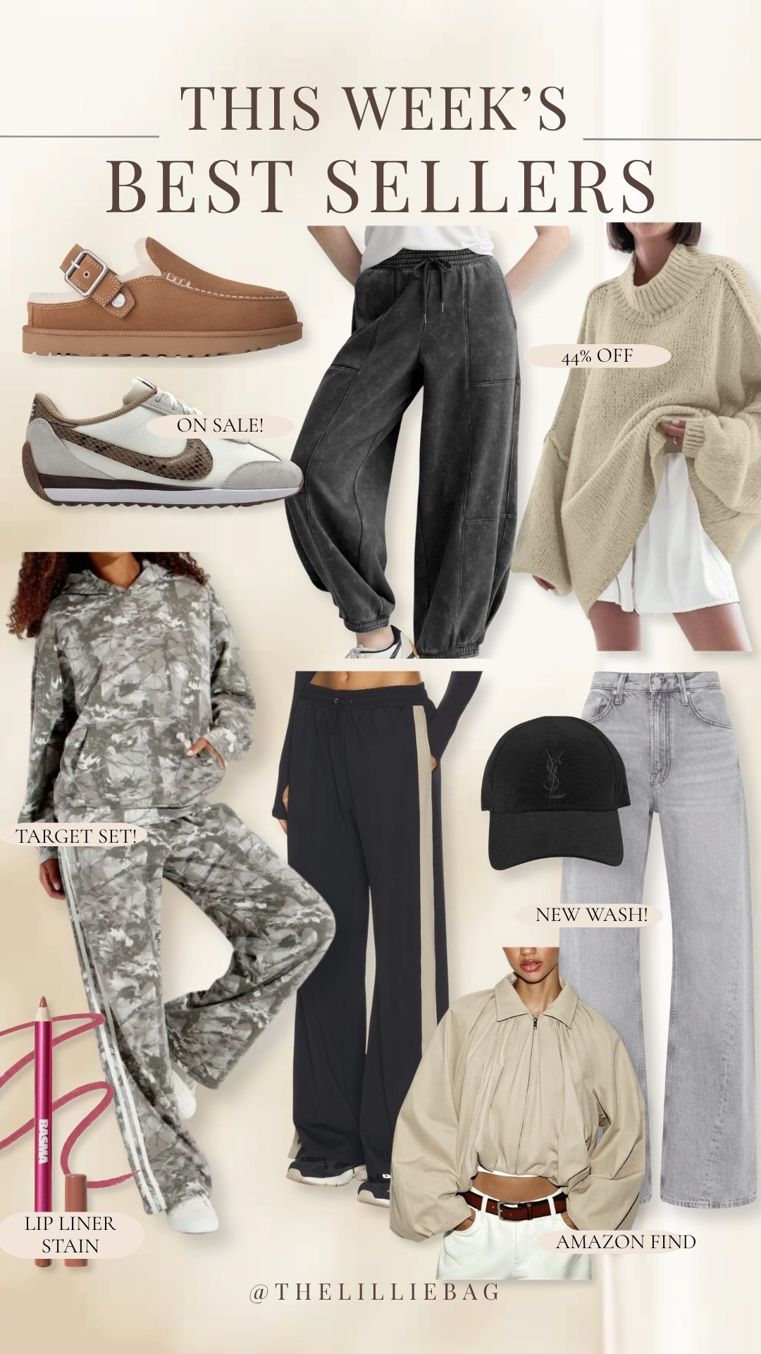 This week’s BEST SELLERS 🤎 You guys are officially in fall mode and I’m right there with you! Cozy knits, trending denim, easy pull-on pants + the sneakers everyone keeps clicking. So many good everyday staples in this week’s lineup!

weekly best sellers, fall fashion 2026, fall outfit ideas, casual fall outfits, women’s fall fashion, trending sneakers, wide leg jeans, cozy fall sweater, Target fall finds, Amazon fashion finds, everyday mom outfits, athleisure outfits, transitional fall style, fall wardrobe essentials

#LTKSaleAlert #LTKSeasonal #LTKootd
