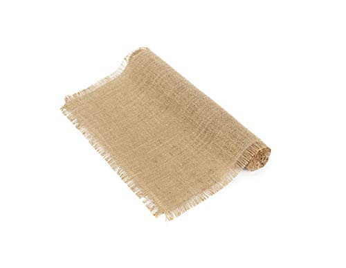 HOME·FSN Burlap Table Runner, 100% Jute Vintage Table Runner for Parties, BBQ's, Everyday, Holidays (14*48 Inch Tassel, 1) | Amazon (US)