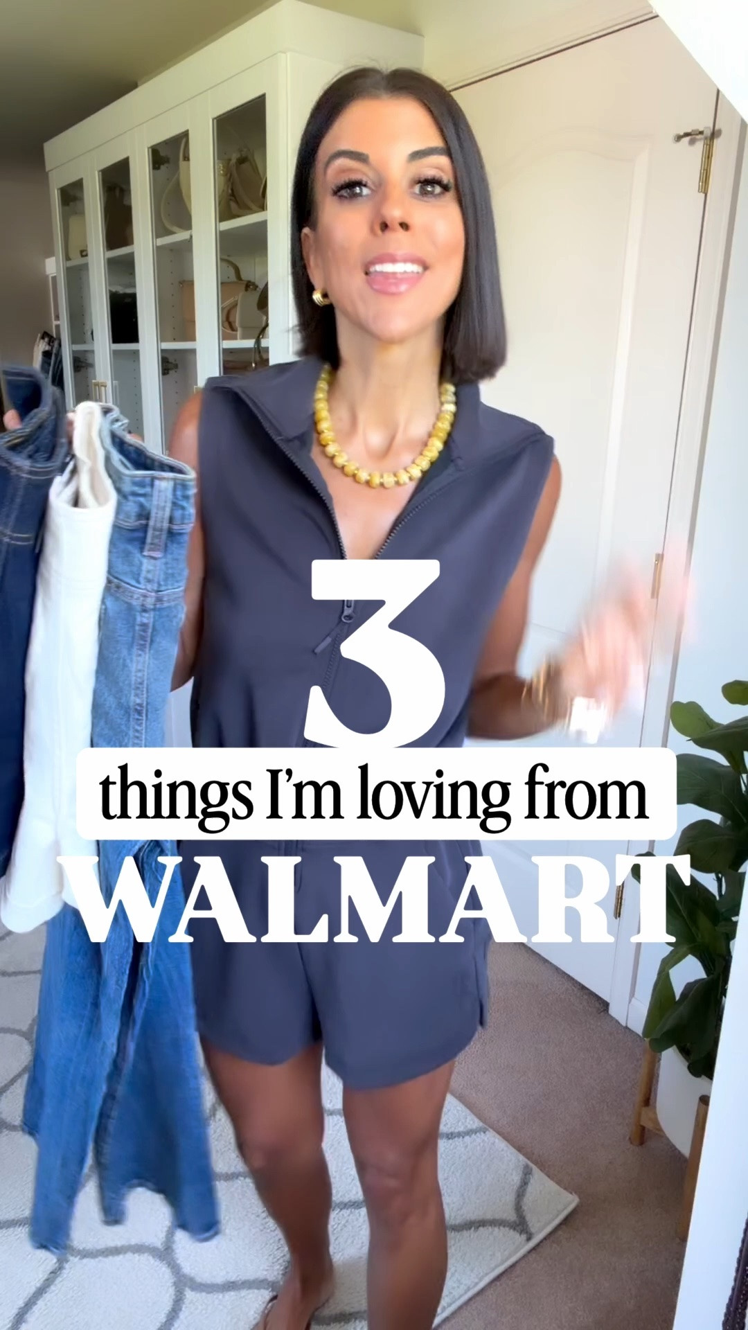 3 things I’m loving from Walmart! I’m 5’5 and in size small in romper and striped tee, size xs in black tank, size 0 in denim shorts, and size 1 in jeans.

#LTKootd #LTKmomlife #LTKSeasonal