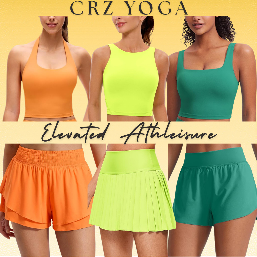 CRZ YOGA Elevated Athleisure Sets – Summer Colors

If you want athleisure that actually looks like an outfit and not just gym clothes, CRZ Yoga has some of the best affordable Amazon finds. 

These pieces are lightweight, breathable, and flattering, and the bright summer colors make them really fun to mix and match.

Perfect if you want clothes you can wear for a workout, but also for the rest of your day without changing.

Perfect for:
• Gym workouts
• Yoga & Pilates
• Hot girl walks
• Running errands
• Travel & airport outfits
• Everyday athleisure outfits
• Spring & summer outfits
• Matching sets
• Athletic shorts, skorts, biker shorts
• Sports bras & athletic tank tops
• Affordable Amazon athleisure

Colors Featured: Orange, Neon Yellow, Green

If you’re trying to build a cute but comfortable athleisure wardrobe for spring and summer without spending a fortune, CRZ Yoga is such a good brand to look at. Everything is affordable, flattering, and easy to mix and match.

↓ Everything is linked! 

 

#LTKSeasonal #LTKActive #LTKTravel
