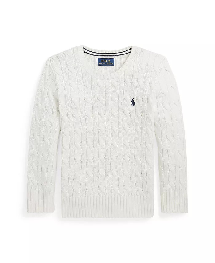 Toddler and Little Boys Cable-Knit Cotton Sweater | Macy's